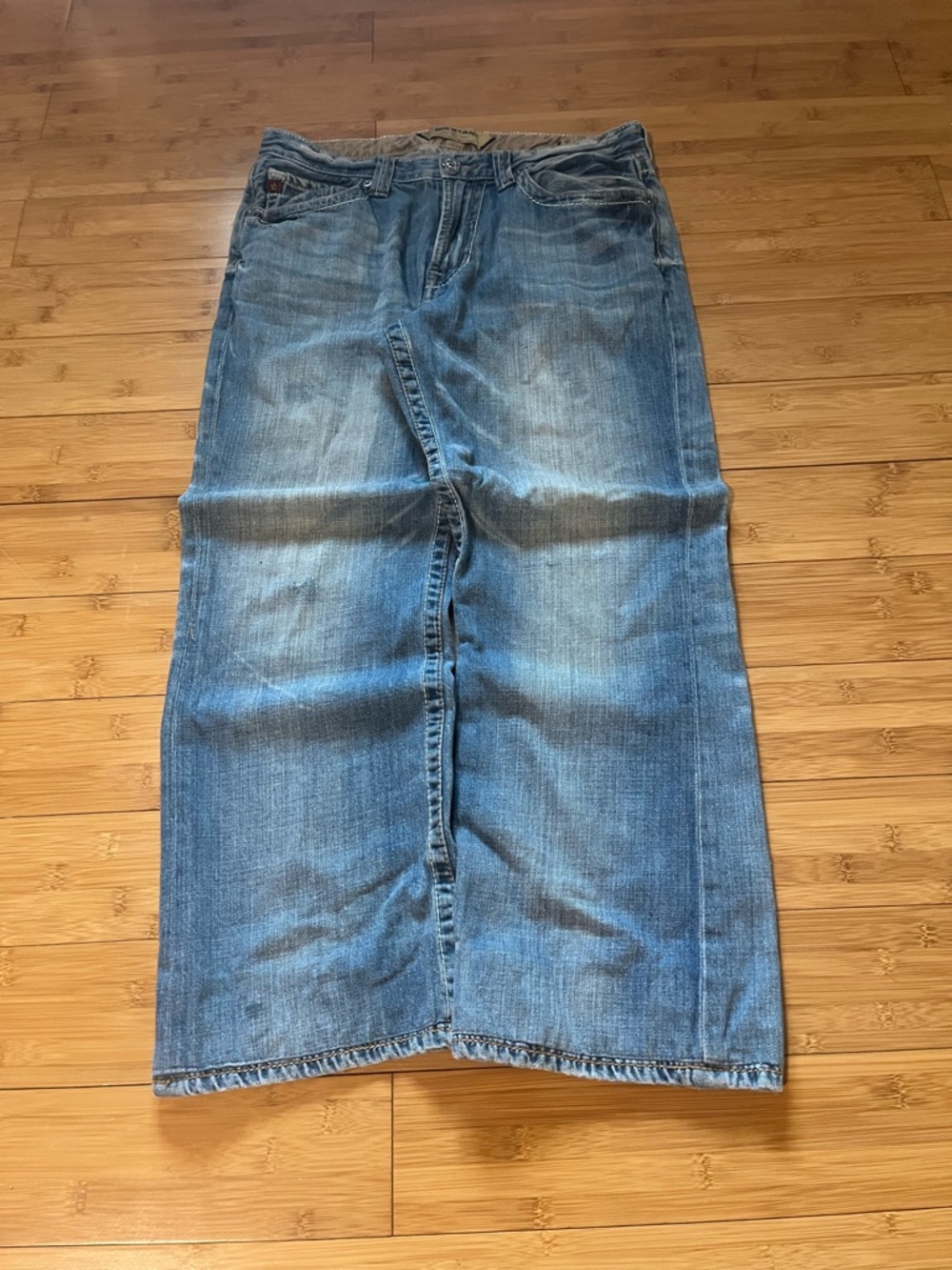 Big Star Men's Bootcut Jeans in Light Blue Wash